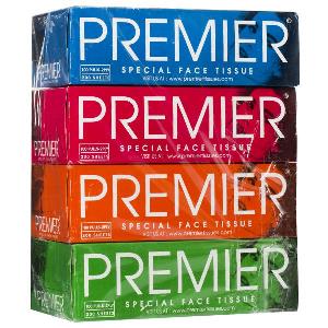 Premier Face Tissue 4 N (Size 20 cm X 20 cm Each)