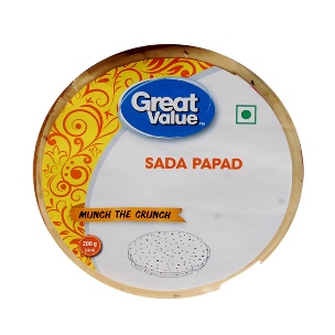 Great Value Sada Papad 200 g