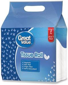 Great Value Toilet Rolls 6 N